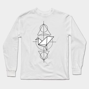 Paper crane geometry Long Sleeve T-Shirt